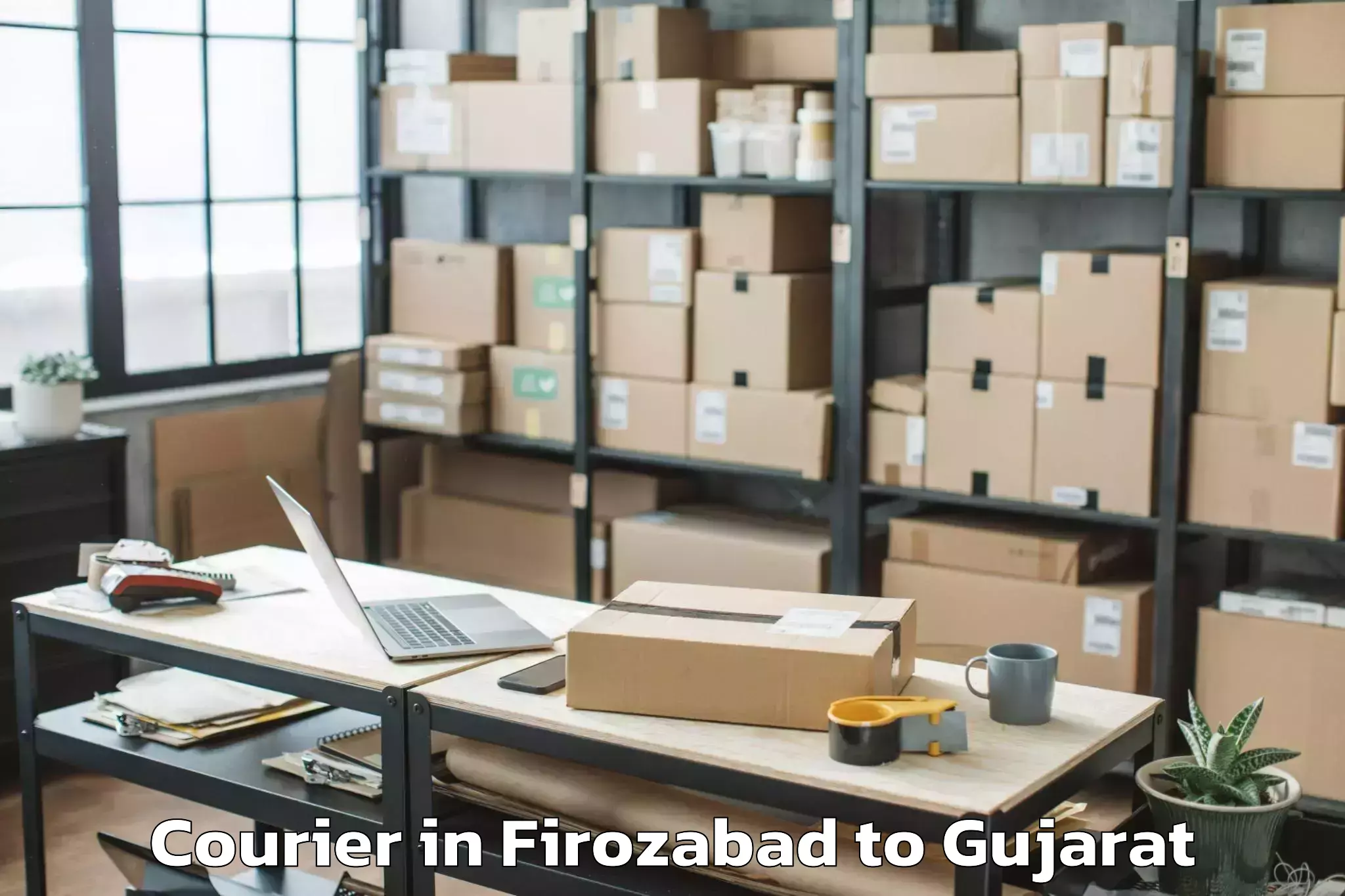 Comprehensive Firozabad to Deendayal Port Trust Courier